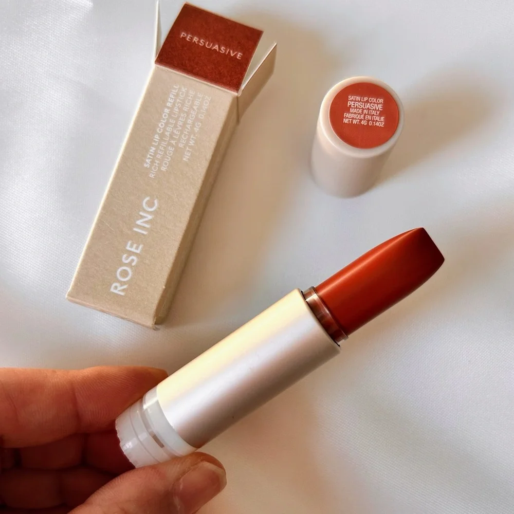 Rose Inc satin lip color & B by banila lip plumper